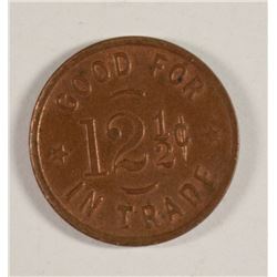 1800'S-1900'S JAKE NAFSTED NATIVE COPPER TOKEN TONSINA , ALASKA