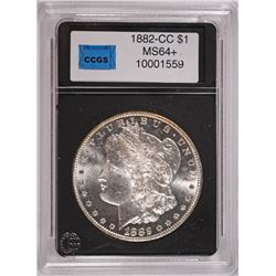 1882-CC MORGAN SILVER DOLLAR, CCGS MS-64+  NICE