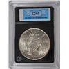 Image 4 : 1925-S PEACE SILVER DOLLAR, CCGS MS-63 SEMI-KEY