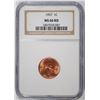 Image 1 : 1957 LINCOLN CENT NGC MS-66 RED !!!!