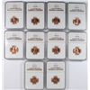 Image 1 : (10) 1959 LINCOLN CENTS NGC MS-66 RED !!!