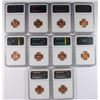 Image 2 : (10) 1959-D LINCOLN CENTS NGC MS-66 RED !!!!