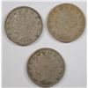 Image 1 : (3) V-NICKELS (1883 N/C, 1884, 1887)