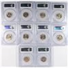 Image 2 : (10) 1943-D JEFFERSON NICKELS PCGS MS-64 FS
