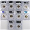 Image 2 : (10) 1943-D JEFFERSON NICKELS PCGS MS-65 FS