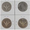 Image 2 : (4) 1895-O BARBER HALF DOLLARS
