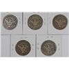 Image 2 : (5) 1906-D BARBER HALF DOLLARS