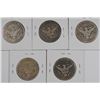 Image 2 : (5) 1907 BARBER HALF DOLLARS