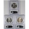 Image 2 : ( 3 ) 1970-D KENNEDY HALF DOLLARS, PCGS MS-64  KEY DATE