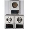 Image 2 : ( 3 ) NGC GRADED MS-65 FRANKLIN HALF DOLLARS,  1958  & (2) 1963