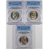 Image 1 : 1963 & 2 55 FRANKLIN HALF DOLLARS, PCGS MS-64
