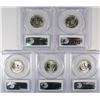 Image 2 : ( 5 ) 1961-D WASHINGTON QUARTERS, PCGS MS-64