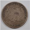 Image 2 : 1874 SEATED HALF DOLLAR, WITH ARROWS, NICE XF+