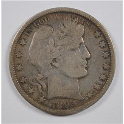 1895-O BARBER HALF DOLLAR, VG-FINE