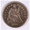 Image 1 : 1856 HALF DIME, XF/AU