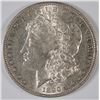 Image 1 : 1890-S MORGAN SILVER DOLLAR, AU+
