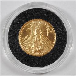 1996 1/10th OUNCE GOLD EAGLE. KEY DATE, IN PROTECTIVE CAPSULE