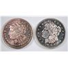 Image 1 : ( 2 ) MORGAN HEAD DOLLAR REPLICA ONE OUNCE .999 SILVER ROUNDS