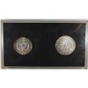 Image 2 : 100 YEARS U.S. SILVER DOLLAR SET: 1898 MORGAN  DOLLAR, & 1998  SILVER EAGLE