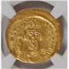 Image 2 : RARE BYZANTINE EMPIRE GOLD AV SOLIDUS, PHOCAS AD 602-610,  NGC AU