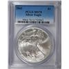 Image 1 : 2003 AMERICAN SILVER EAGLE, PCGS MS-70! PERFECT!