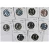 Image 1 : (10) 1961 PROOF WASHINGTON QUARTERS