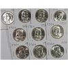 Image 1 : (10) 1954 FRANKLIN HALF DOLLARS CH BU