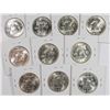 Image 2 : (10) 1954 FRANKLIN HALF DOLLARS CH BU