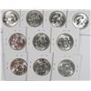 Image 2 : (10) 1956 FRANKLIN HALF DOLLARS CH BU