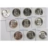 Image 1 : (10) 1958-D FRANKLIN HALF DOLLARS CH BU