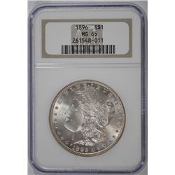 1896 MORGAN DOLLAR NGC MS-65