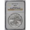 Image 1 : 2007 SILVER AMERICAN EAGLE NGC MS-69 (CRACKED CASE)