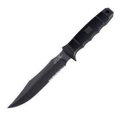 !NEW! Seal Team Elite, Black GRN Handle, TiNi ComboEdge w/Sheath UPC Code: 729857991551