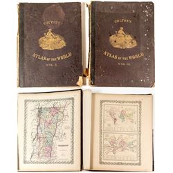 Coltons Two Volume World Atlas 1855