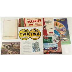 TWA Airlines Ephemera Package