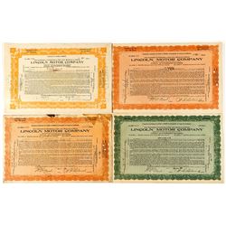 Lincoln Motor Company Stock Certificates