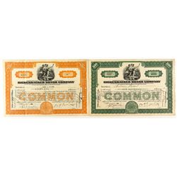 Rickenbacker Motor Company Stock Certificates