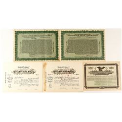 Truck Company Stock Certificates