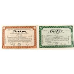 Tucker Corporation Stock Certificates