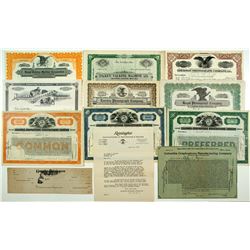 Phonograph Stock Certificates Group