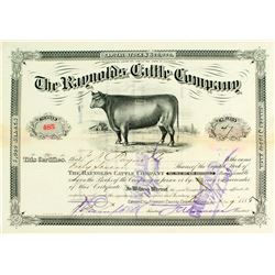 Raynolds Cattle Company Stock Certificate