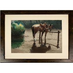 "Patience", Watercolor by Craig Sheppard