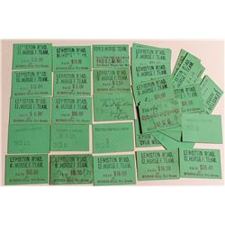 Freight Team Tickets for the Lewiston Road, 1860's