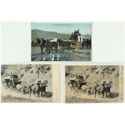 Three Idaho Stage Postcards