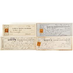 Oregon Stage Company Checks