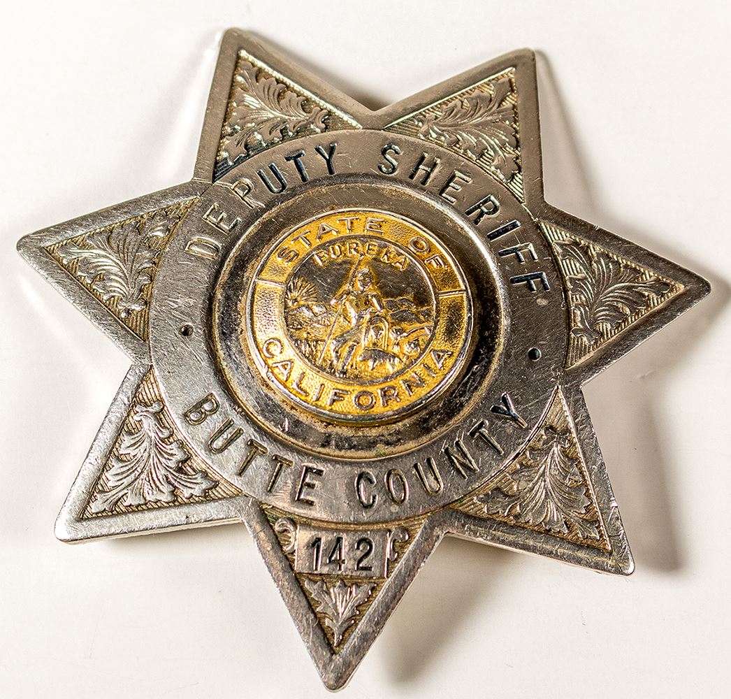 Butte County Deputy Sheriff Badge Number 142 butte-county-deputy-sheriff-badge-number-142