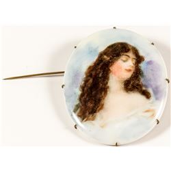 Victorian Lady Lapel Pin