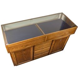 Large Oak Display Case
