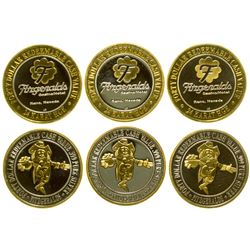 Rare Fitzgerald $40 Silver/Gold Gaming Tokens