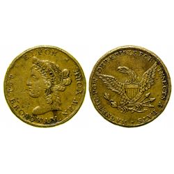 E. Lyon Liberty $10 gaming counter